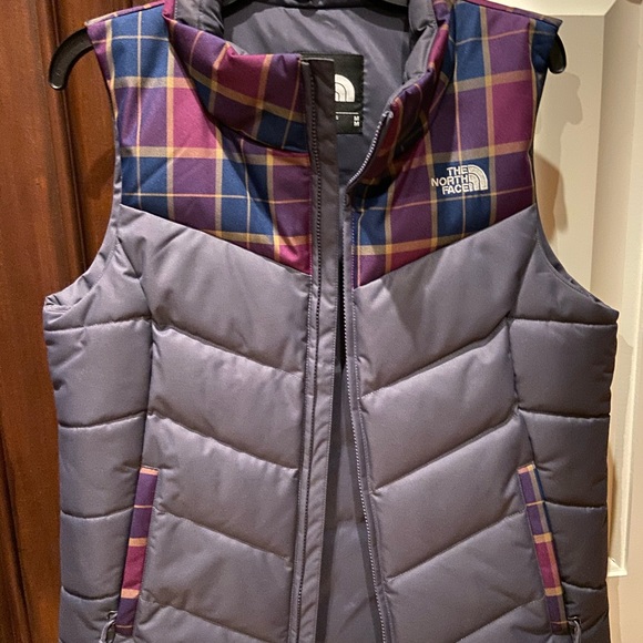 The North Face Jackets & Blazers - Gray and Plaid Northface Vest
